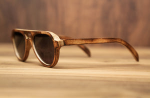Qreative Qick Smoked Elixir | Burnt | Wooden Sunglasses |Wood Prescription Frame | Wooden Eyewear | Wood Specs | Wood Glasses | Wood Frame