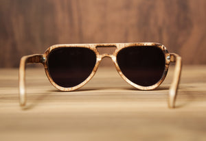 Qreative Qick Smoked Elixir | Burnt | Wooden Sunglasses |Wood Prescription Frame | Wooden Eyewear | Wood Specs | Wood Glasses | Wood Frame