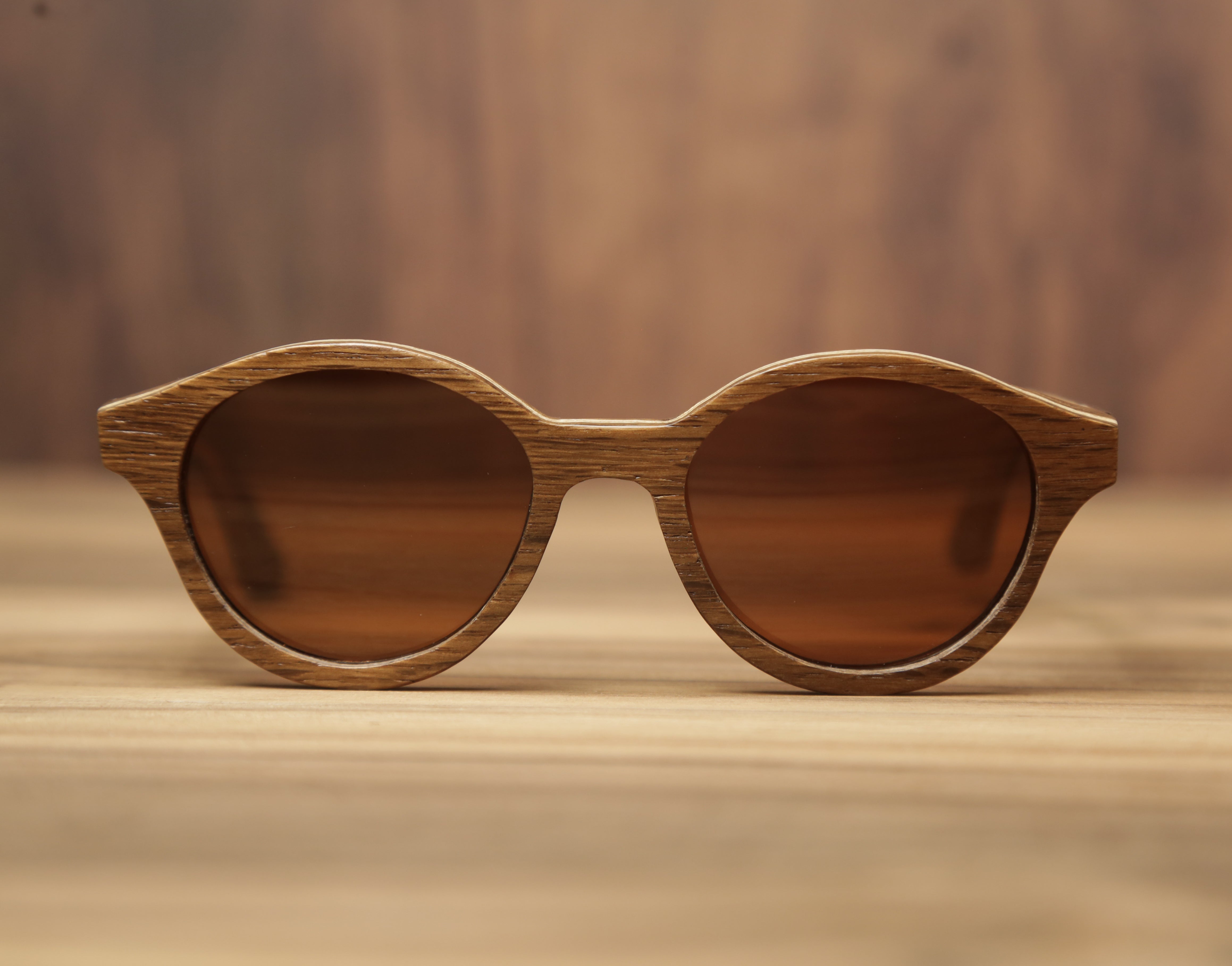 Cigar Smoked Oak | Wooden Sunglasses | Wood Prescription Frame | QQ frames