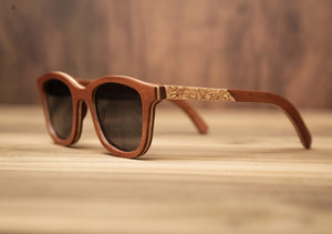 Sapeli Weed T-White | Wooden Sunglasses | Wood Prescription Frame | QQ frames