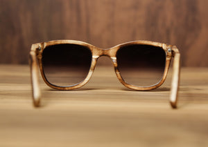 Qreative Qick Smoked Squares | Burnt | Wooden Sunglasses |Wood Prescription Frame | Wooden Eyewear | Wood Specs | Wood Glasses | Wood Frame