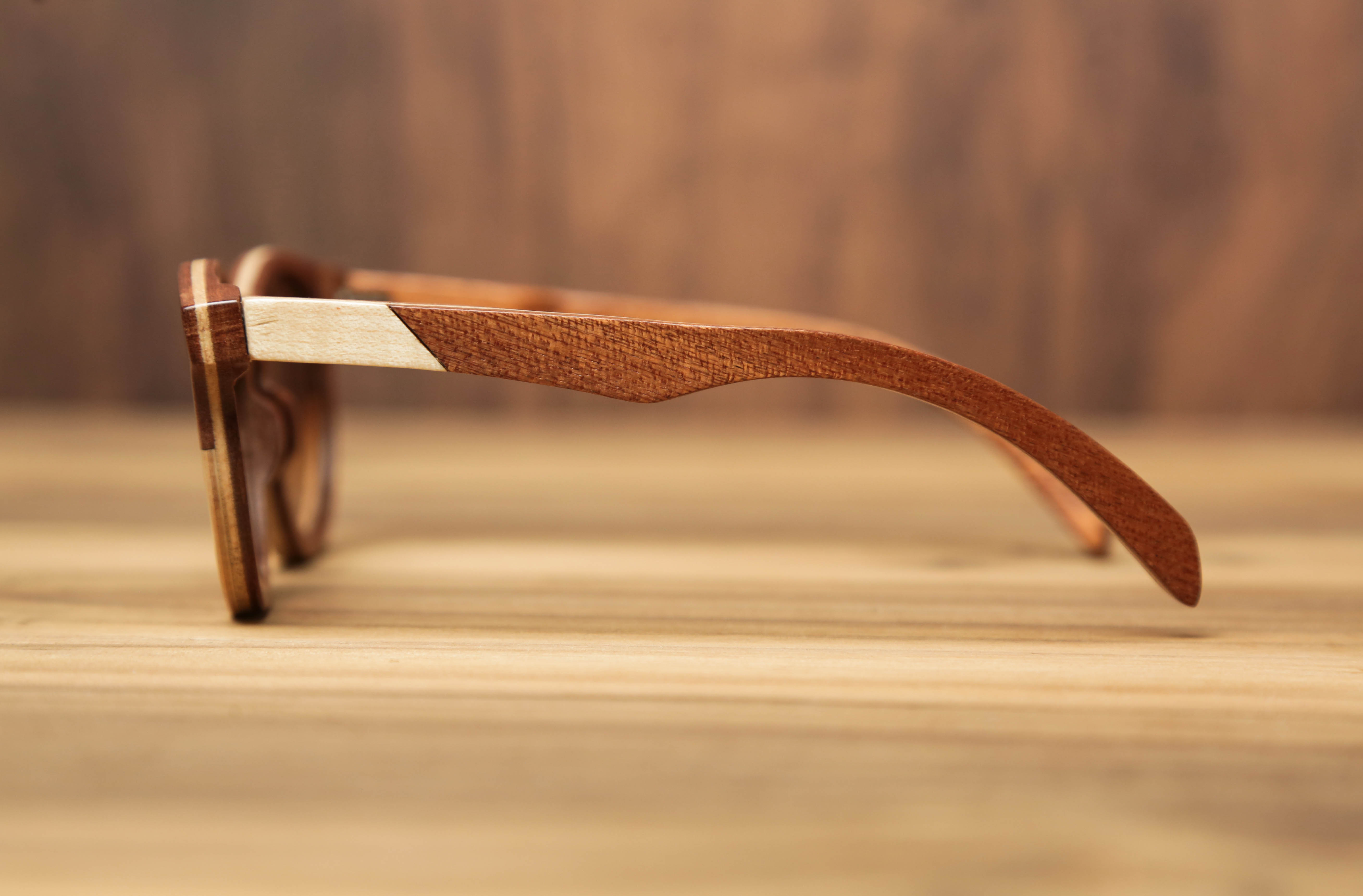 Sonnet sapeli Dual-tone | Wooden Sunglasses | Wood Prescription Frame | QQ frames