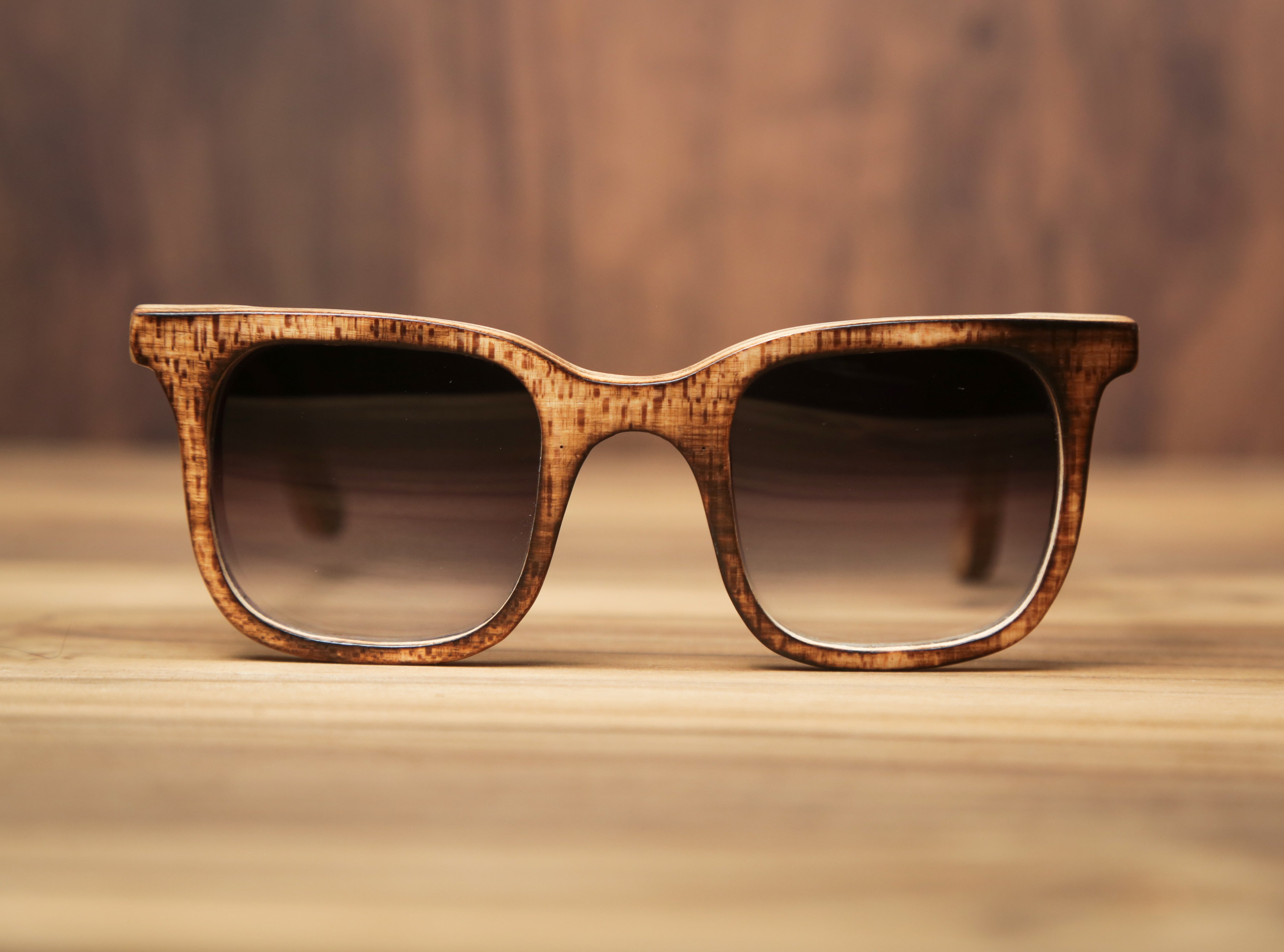 QQ Burnt Crypto, Wooden Sunglasses, Wood Prescription Frame