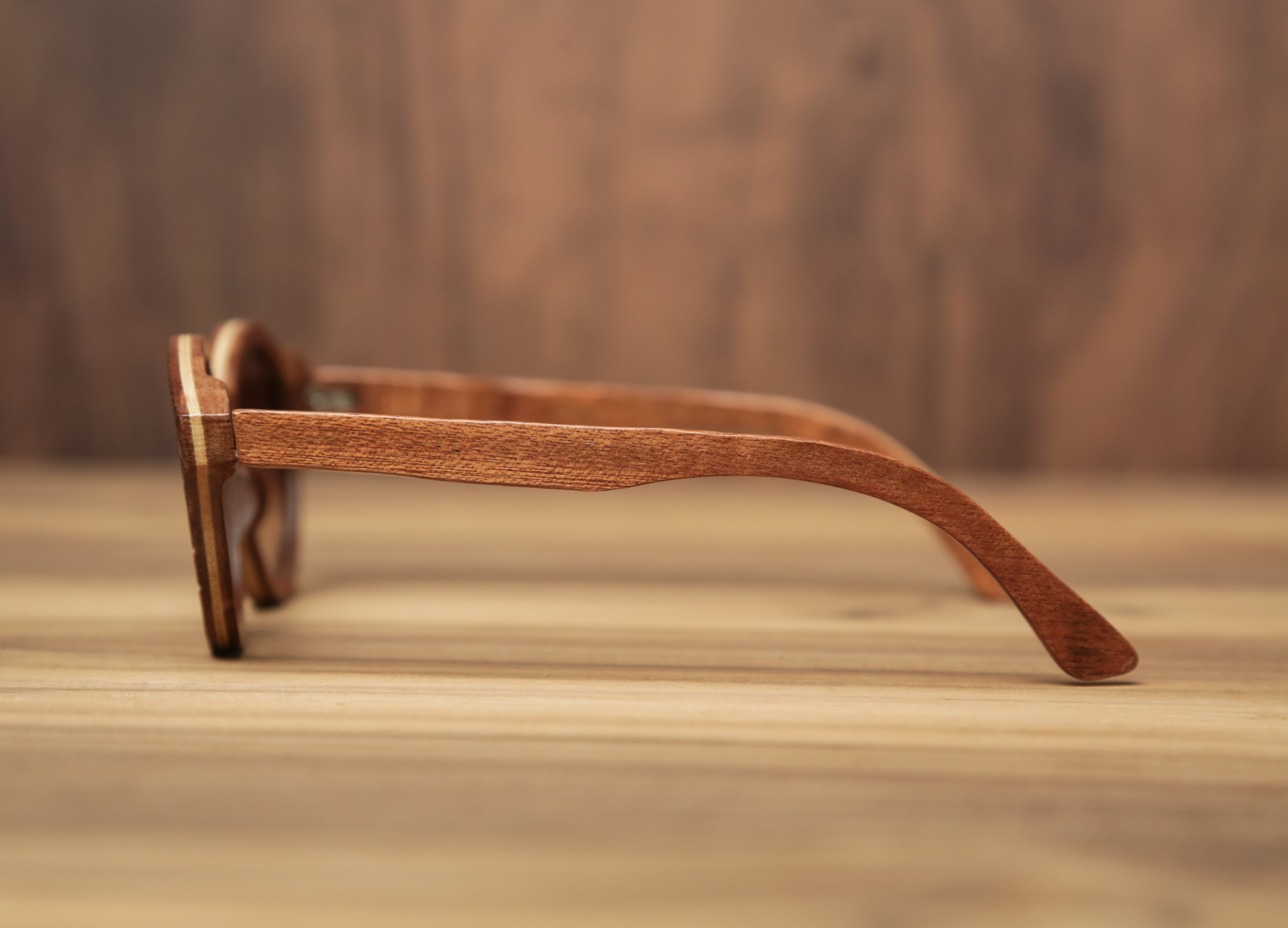 Sapeli Cigar Part Floral | Wooden Sunglasses | Wood Prescription Frame | QQ frames