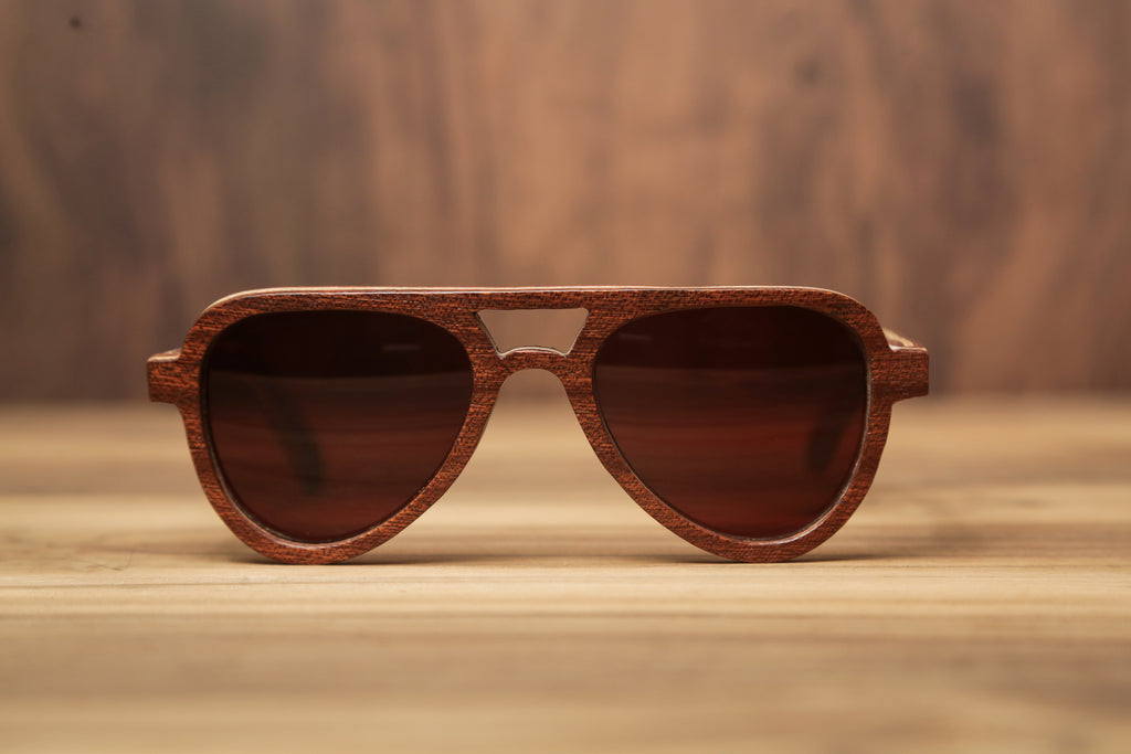 Elixir Sapeli with gears | Wooden Sunglasses | Wood Prescription Frame | QQ frames