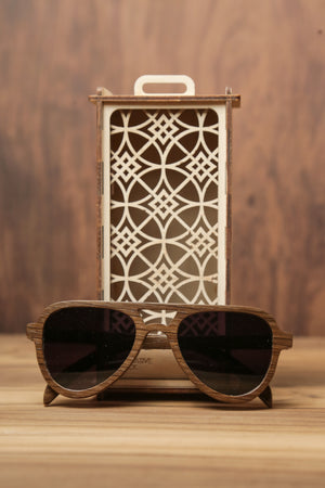 Elixir Smoked Oak | Wooden Sunglasses | Wood Prescription Frame | QQ frames