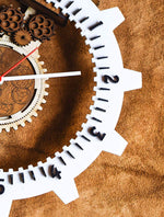 COGWHEELS - Qreative Qick Wooden Wall Clock | Vintage Clocks | Gear Clock | Steam punk
