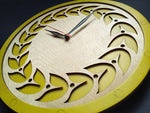 Yellow Buds | Wooden Wall Art | Colorful Clocks | Clocks to Gift | Mandala Clock | Wooden Clocks| Decor