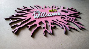 Coral Reef - Qreative Qick Name board | Wooden Sign | Sign Boards